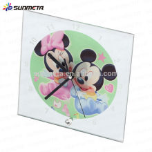 High Quarlity Sublimation Glass Photo Frame can be used for clock